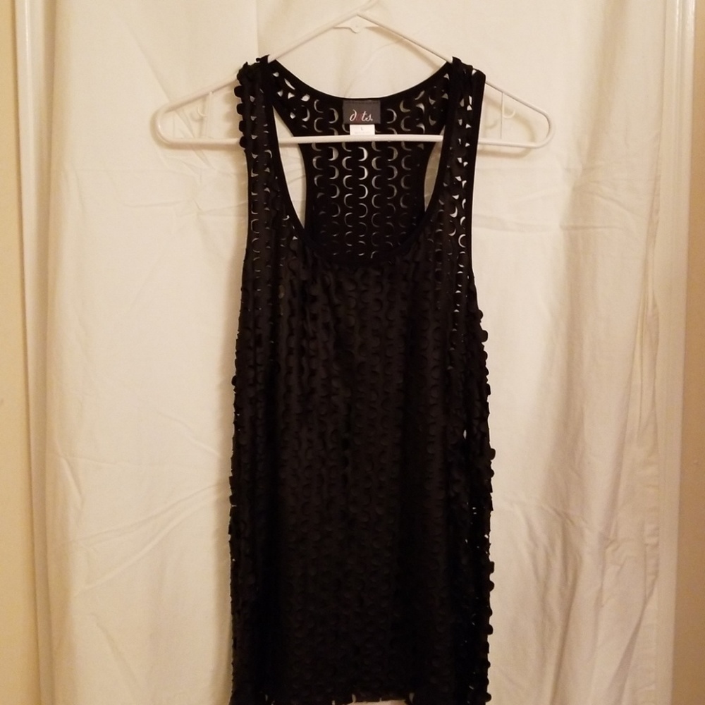 Sleeveless top.